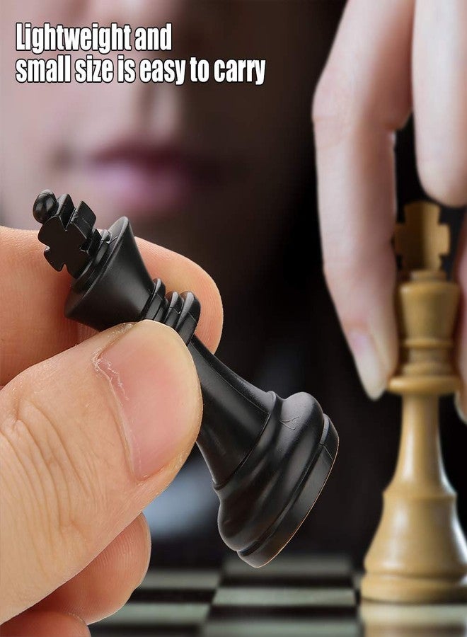 Zerodis Chess Set,International 32 Standard Chess Pieces Replacement Tournament Chessmen with Kings Queens Castles for Children Teenager Adults - Image 4